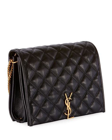 vintage ysl handbag|YSL quilted shoulder bag.